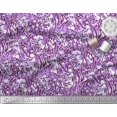 thumbnail image 3 of Soimoi Purple Rayon Crepe Fabric Leopard & Wild Animal Skin Decor Fabric Printed BTY 46 Inch Wide, 3 of 3