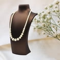 thumbnail image 3 of Necklace Bust Display Rack Jewelry Pendant Chain Display Holder Womens Neck Jewelry Organizer Stand Holder Rack Gold 13.5x26cm, 3 of 6