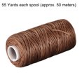 thumbnail image 2 of Unique Bargains Brown Polyester Waxed Leather Sewing Thread, 55 Yards, 2 of 6