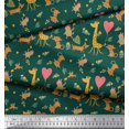 thumbnail image 2 of Soimoi Poly Georgette Fabric Balloon,Floral & Cute Animals Cartoon Fabric Prints by Yard 42 Inch Wide, 2 of 3