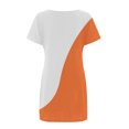 thumbnail image 3 of Birdeem Robe Décontractée pour Femmes à Blocs de Couleur Imprimée à Manches Courtes et à Col Rond, 3 of 5