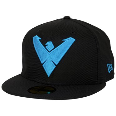 Nightwing Symbol Black Colorway New Era 59Fifty Fitted Hat-7 1/2 Fitted