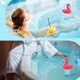 thumbnail image 4 of Flamingo Cl2 Flotteur, Distributeur Cl2 Flotteur Polyvalent Rotatif Anti-Déchirure Conteneurs Transparents PVC pour Piscine, 4 of 7