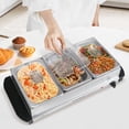 thumbnail image 2 of Costway Electric Buffet Server Food Warmer with 3 Removable Trays Adjustable Tempered, 2 of 10