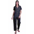 thumbnail image 1 of Moomaya Pyjamas Imprimés pour Femmes Ensembles de Détente Pj Coton Tenue de Nuit Décontractée, 1 of 6