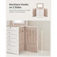 thumbnail image 4 of SONGMICS HOME 6 Tier Jewelry Box, Jewelry Case with 5 Drawers, Large Storage Capacity, with Mirror, Lockable, Jewelry Storage Organizer, Gift for Loved Ones, For Watches, White, 4 of 6