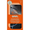 thumbnail image 2 of Onn. 2-Pack iPhone 16 Pro Max Premium Japanese Tempered Glass Screen Protector with Easy Application Tray, 2 of 5