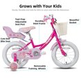 thumbnail image 4 of JOYSTAR Unicorn Vélo pour Filles 12 Pouces, Violet Menthe, 4 of 7