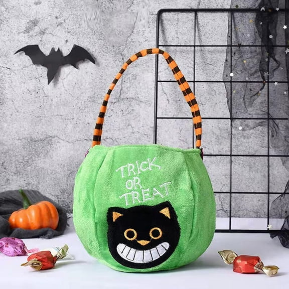POINTERTECK Halloween Candy Bag Haloween Pumpkin Witch Black Cat Handbag Trick Or Treat Gift Bag Kids Favor Happy Halloween Party Decor
4 orders