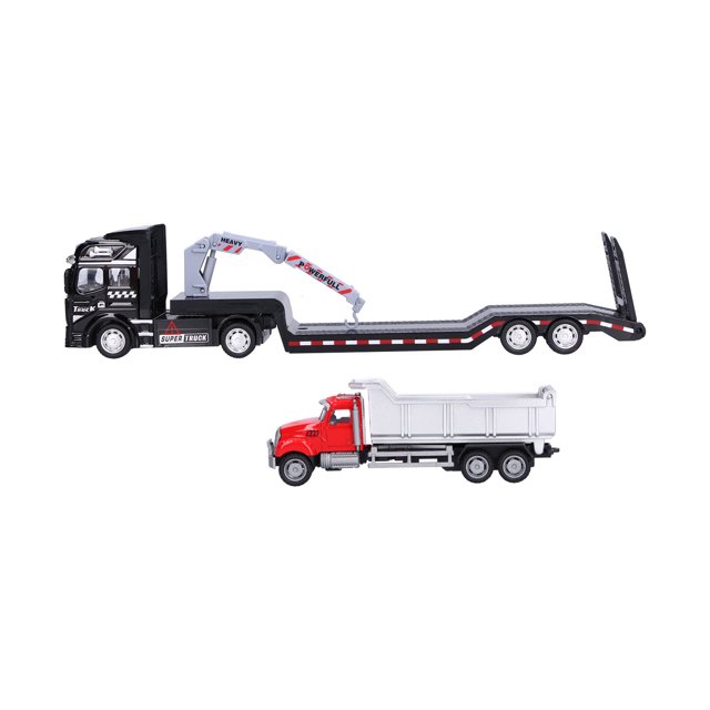 Trailer Model,1:50 Engineering Trailer Model Car Toy Construction Vehicle Toy Extended Durability