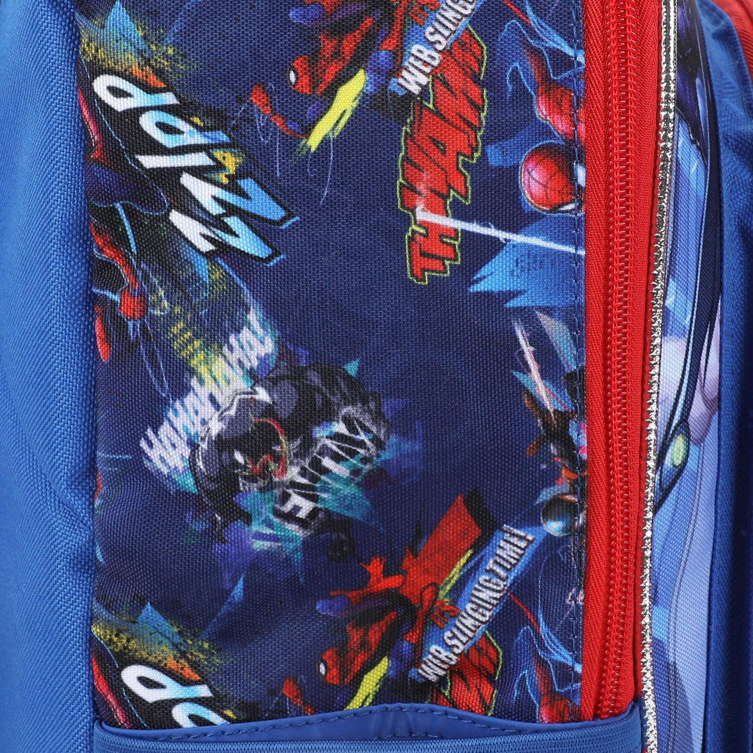 Marvel Spiderman Light-Up Eyes and 3D Molded Front Pocket 17” featuring Spider-Man, Miles Morales, Green Goblin, Venom