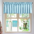 thumbnail image 1 of Aodebiao Blackout Window Valance, 18 Inches Long Kitchen Window Curtains Over Sink Rod Pocket Pattern Valance for Bathroom Bedroom Living Room, 1 of 6