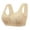 Beige, variant on Bwomeauty Bra for Women, Floral Printed Womens Bras Wireless Front Closure Bra Push Up Bra Everyday Bra for Mom Grandma, 42