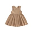 thumbnail image 1 of Faithtur Bébé Enfants Robe de Fille, Sans Manches Cou Solide Robe d'Été A-Ligne pour Tous les Jours Occasionnels, 1 of 8