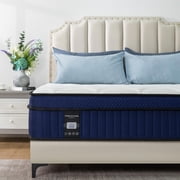 Queen Rose 14 Inch Hybrid Mattress - Queen, Medium, Euro Top