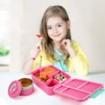 thumbnail image 1 of Insulated Bento Leakproof Food Container With 12oz Soup Jar And Portable Cutlery Set For School Outdoor Meals, 1 of 3
