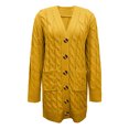 thumbnail image 4 of Pisexur Shacket Jacket Women Long Sleeve Cable Knit Long Cardigan Open Front Button Sweater Outerwear Pocketed Shirts Fall Jacket Shackets, 4 of 6