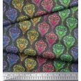 thumbnail image 3 of Soimoi polyester Crepe Fabric Floral & Damask Ethnic Print Sewing Fabric Yard 52 Inch Wide, 3 of 3