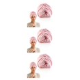 thumbnail image 3 of maskred Ample Space Satin Bonnet Comfortable And Exquisite Craft For Hair Care Large Pink 3Set, 3 of 6