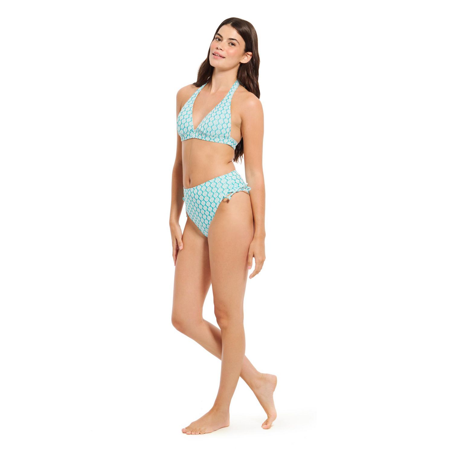 Summer Flirtt Haut de bikini triangle noir à licou pour femme