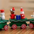 thumbnail image 3 of Ensemble de Jouets de Train en Bois Mignons pour Décorations de Noël, Vert, 3 of 5