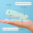thumbnail image 1 of EGNMCR Back to School, Macaron-colored Stapler Handheld Stapler Labor-saving Stapler Metal Stapler Universal Stapler Multifunctional Stapler Office Stapler Easy-to-use Stapler Efficie Binding machine, 1 of 5