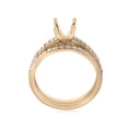 thumbnail image 2 of 3/8ct Diamond Engagement Ring Setting & Wedding Band 14k Yellow Gold, 2 of 3