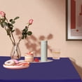 thumbnail image 4 of HHBEAUTY Rectangle Vinyl Tablecloth, Waterproof Spillproof Plastic Backed Table Cloth, Wipe Clean Table Cover for Dining, Buffet Parties and Camping (Navy,54" x 72"), 4 of 7