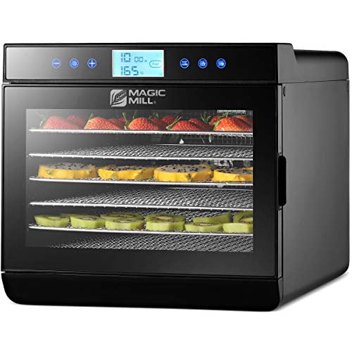 Magic Mill Food Dehydrator Machine (7 Stainless Steel Trays) With Digital Adjustable Timer | Temperature Control | Keep Warm Function | Dryer for Jerky, Herb, Meat, Beef, Fruit and To Dry