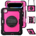 thumbnail image 1 of XYX For iPad Pro 11 inch Case 2024 (M4), 360 Rotating Shockproof Cover with Stand, Screen Protector, Shoulder Strap, Rose PC, 1 of 7