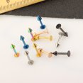 thumbnail image 3 of 12PCS 14G Surgical Steel Lip Ring Earring Stud Piercing Jewelry, 3 of 5
