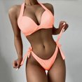 thumbnail image 2 of Birdeem Mode Aguichant Femmes Bikini Uni Rehausseur Rembourré Maillot de Bain Ensemble, 2 of 6