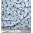 thumbnail image 1 of Soimoi Georgette Viscose Fabric Leaf Leaves Fabric Prints by Yard 42 Inch Wide, 1 of 3