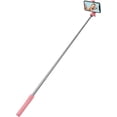 thumbnail image 5 of KOMI Selfie Stick, 40 inch Extendable and Portable Stable Selfie Stick Tripod with Wireless Remote Shutter Compatible with All Cellphones for Selfies, Live Streaming, Video Recording, Pink, 5 of 5