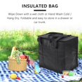 thumbnail image 2 of Lot de 2 Sacs d'Épicerie Réutilisables Isolés Sac de Livraison de Nourriture avec Double Fermeture Éclair, 2 of 8