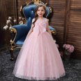 thumbnail image 2 of Birdeem Robe Sans Manches en Dentelle avec Nœud en Maille pour Filles Bébés d'Âge Moyen Robe Princesse, 2 of 9