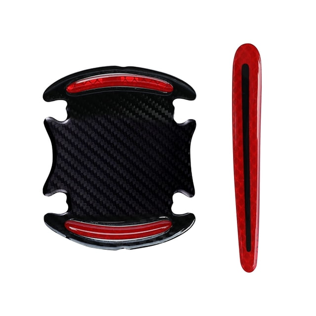 Rbaofujie Film de Protection pour Poignée de Porte de Voiture Réfléchissant Autocollant de Protection de Bol de Porte Invisible Autocollant de Poignée de Porte en Fibre de Carbone Autocollant de Peinture Anti-Rayures