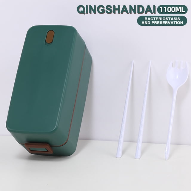 RKSTN Bento Box Bento Box, Plastic Double Layer Lunch Box, Microwave Oven Special Lunch Box, Separated And Sealed Picnic Box Bento Box