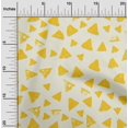 thumbnail image 2 of oneOone Velvet Yellow Fabric Geometric Sewing Craft Projects Fabric Prints By Yard 58 Inch Wide, 2 of 4