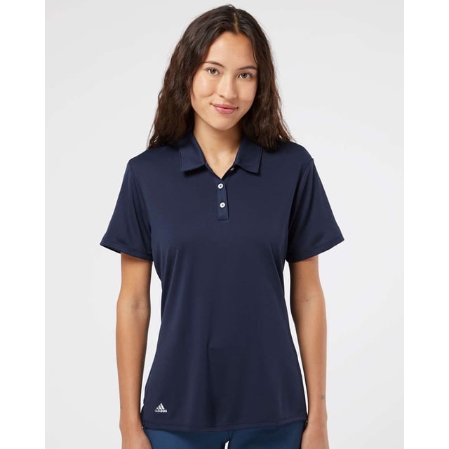 Adidas Womens Performance Polo, L, Navy