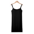 thumbnail image 3 of Hiiyo Camisole Décontractée Rembourrée pour Femme à Encolure Carrée avec Bretelles Ajustables, Noir TTG, 3 of 4