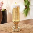 thumbnail image 2 of LED Christmas Candle with Base Flameless Candles Colorful Fantasy Crystal Candle Tourist Souvenir LED Night Lamp Battery Operated, 2 of 11