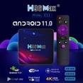 thumbnail image 2 of Boîtier Tv Intelligent H96 Max Android V11 Rk3318 Rockchip Wifi Double 2.4g/5g Bt 4.0 Téléviseur Numérique 4k Décodeur, 2 of 8