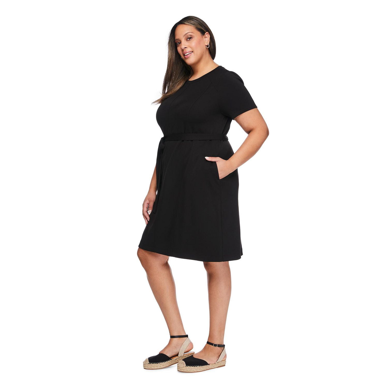 Robe à ceinture nouée Lane Bryant Plus pour femmes