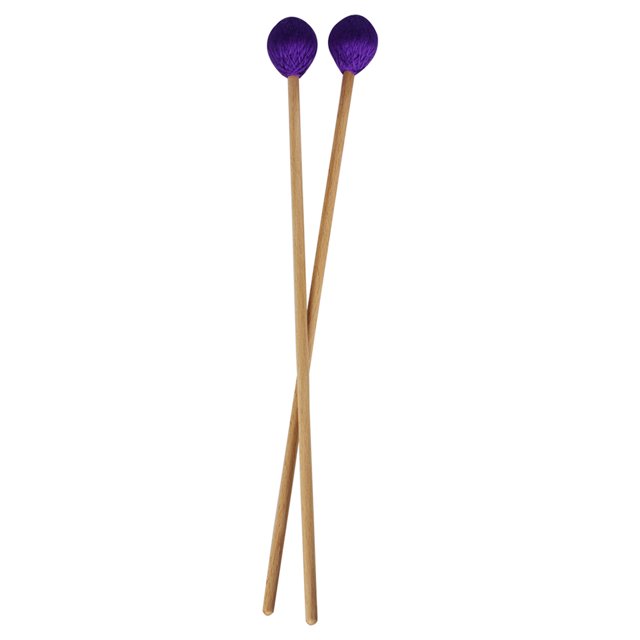 Labymos Maillets Mi-Longs Marimba Xylophone Glockensplel avec Poignée en Hêtre Kit de Percussion Accessoires d'Instruments de Musique Maillets pour Professionnels Amateurs 1 Paire Violet