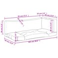 thumbnail image 4 of vidaXL Pallet Cushions 3 pcs Beige Fabric, 4 of 5