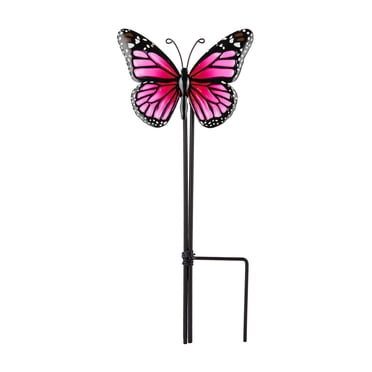 Mainstays Pink Butterfly Garden Stake