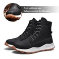 thumbnail image 3 of Bottes de Randonnée pour Hommes Légères Antidérapantes Randonnée Camping Décontractées Bottillon Cheville Extérieur Confortable Botte de Travail, 3 of 6