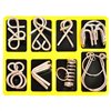 thumbnail image 3 of Brain Teaser Magic Educational Intellectual IQ Test Chinese Rings Metal Puzzles Brain Puzzles, 3 of 5