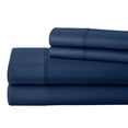 thumbnail image 1 of Real 1000 Thread Count RV Short King Size Sheets 100% Egyptian Cotton 4 PC Sheet Set, Luxurious Bedsheet Sets Soft Silky Sateen Weave, Fits Upto 10 Inch Deep Pocket Mattress - Mediterranean Blue, 1 of 7